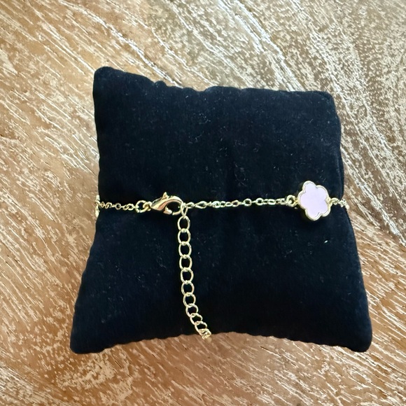 NWT Gold and Pink Flower Bracelet (Kids) - Picture 3 of 5